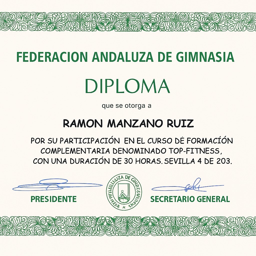 Certificación Top-Fitness